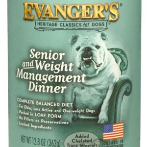 Evangers Senior Dinner and Weight Management Dinner Wet Dog Food, 12.5 Ounces