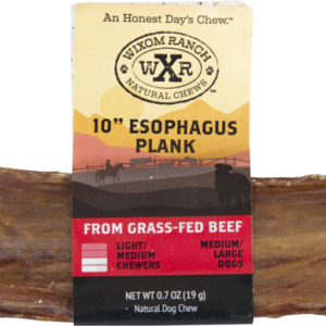 Wixom Ranch Natural Chews Plank Esophagus, 10 Inches
