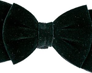 Play On Cat Velvet Adjustable Bowtie