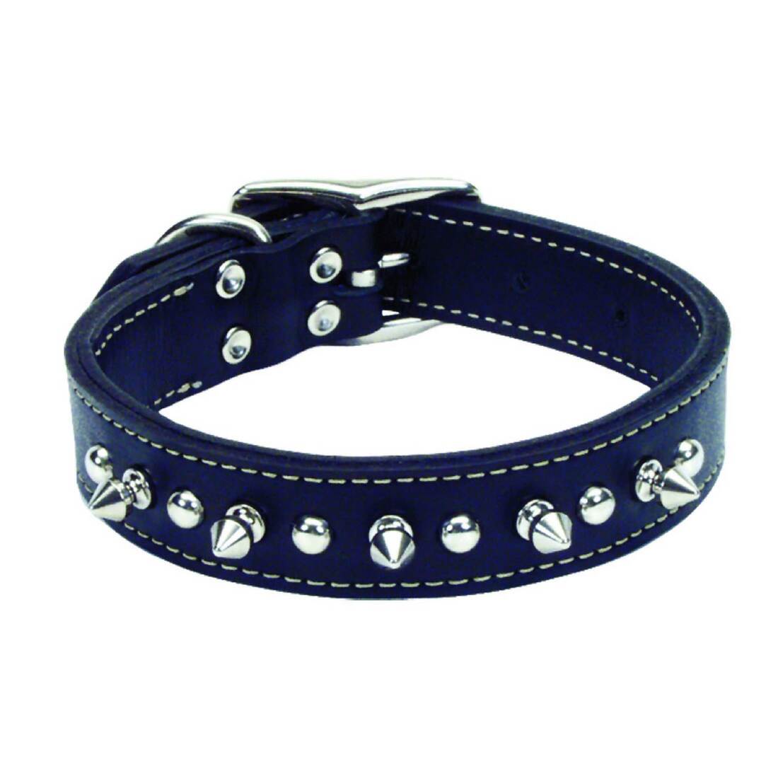 Coastal Pet Products Circle T Oak Tanned Leather Double-Ply Spiked Dog Collar - Image 5
