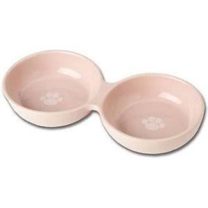 Pet Rageous Designs Wubby's Duo Diner Pet Bowls, Pink