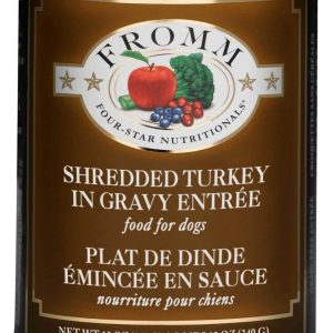 Fromm Four-Star Shredded Turkey in Gravy Entrée Wet Dog Food, 12 Ounces