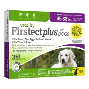 Vetality Firstect Plus For Dogs 45-88 Pounds, 3 Doses