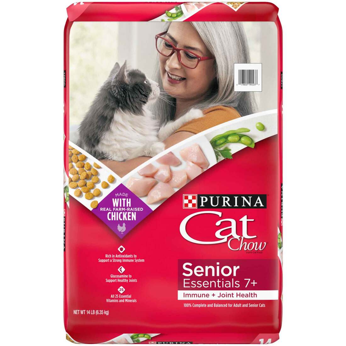 Purina Cat Chow Joint Health Senior Dry Cat Food, Essentials 7+ Immune + Joint Health Recipe - Image 2