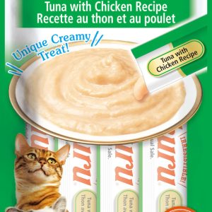 Inaba Churu Puree Cat Treat, Tuna and Chicken, 4 Count, 2 Ounces