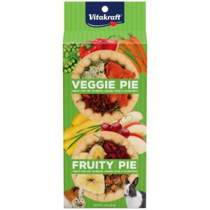 Vitakraft Veggie Pie/Fruity Pie Small Animal Treat, 1.27 Ounces
