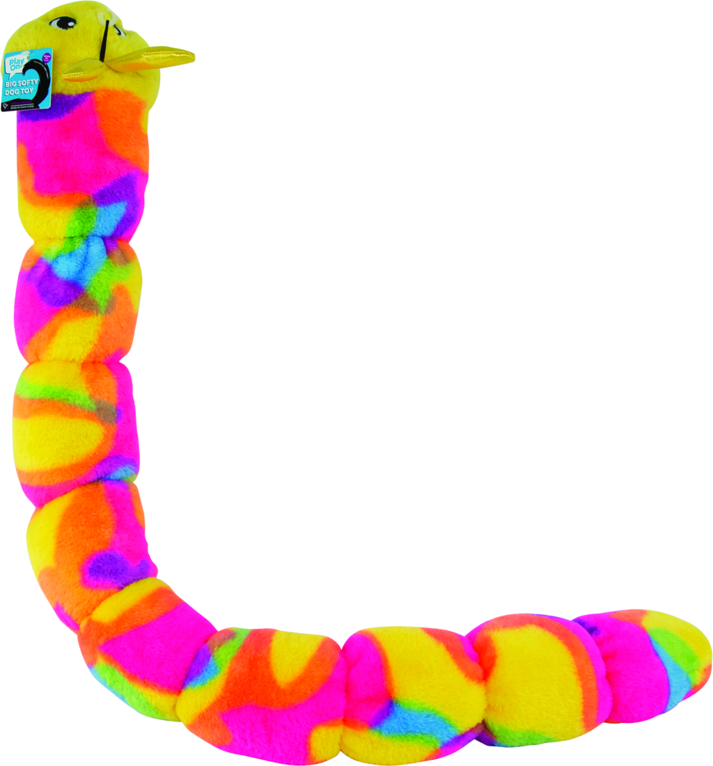 Play On Plush Caterpillar Dog Toy