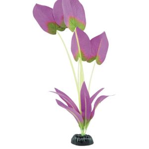 Fins First Plastic Plant Purple Leaf, Large