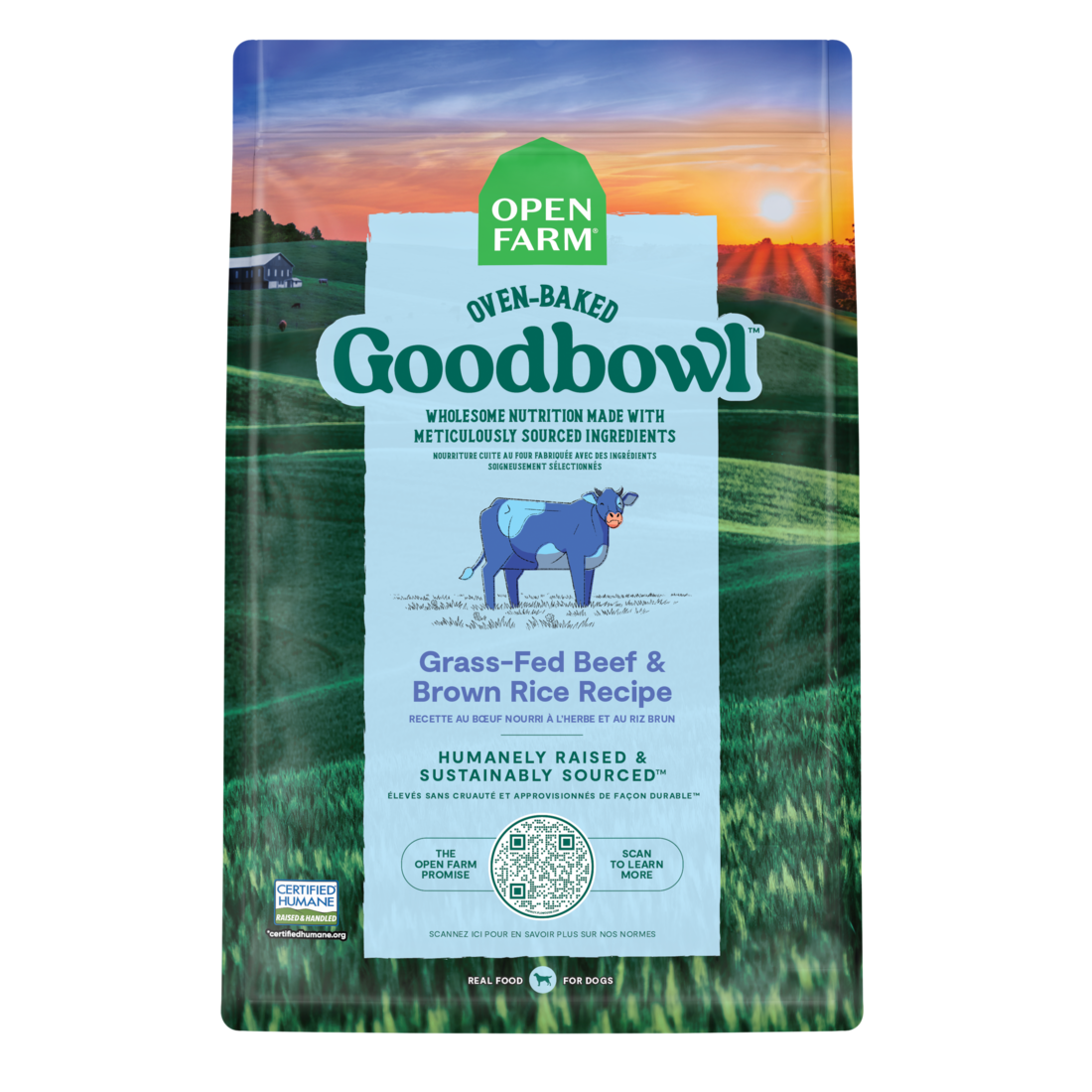 Open Farm Goodbowl Dry Dog Food, Beef and Brown Rice, 22 Pounds
