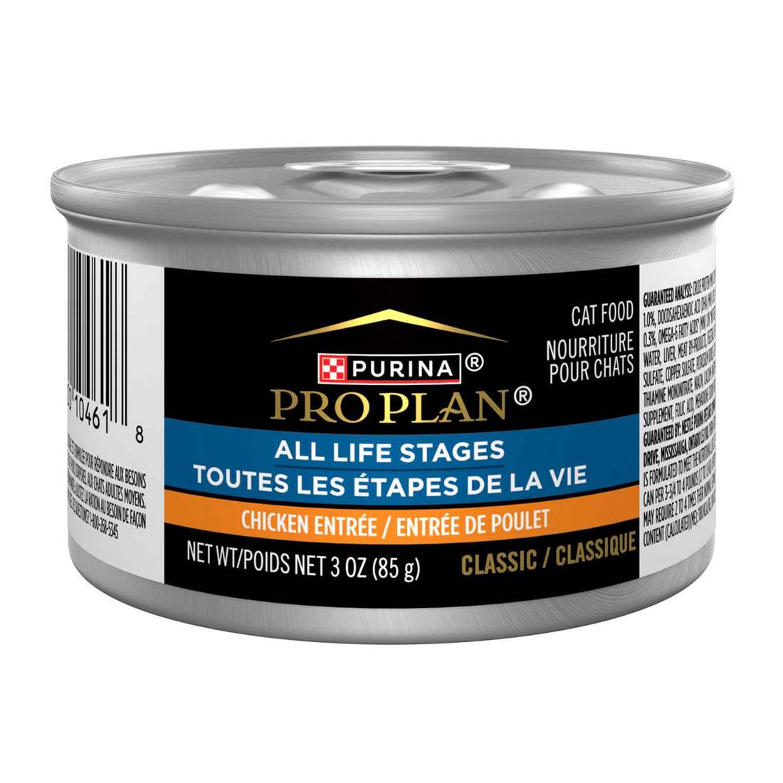 Purina Pro Plan All Life Stages Classic Pate Wet Cat Food, Chicken Entree - 3 Ounce Can