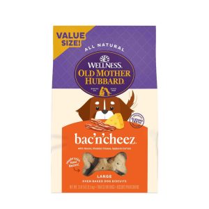 Wellness Old Mother Hubbard Bac'N'Cheez Dog Biscuits, Natural, Training Treats, Bacon & Cheese Flavo