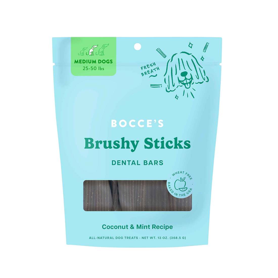 Bocce's Bakery Brushy Sticks Dog Dental Treats