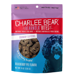 Charlee Bear Bearnola Bites Dog Treat, Blueberry Pie, 8 Ounces