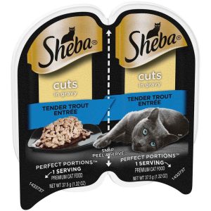 Sheba Perfect Portions Cuts Wet Cat Food, Trout 2.6 Ounces