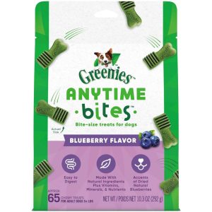 GREENIES Anytime Bites Dog Treats, Blueberry Flavor, 10.3 Ounces