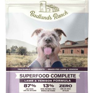 Badlands Ranch Air Dried Superfood Dog Food, Lamb and Venison, 64 Ounces