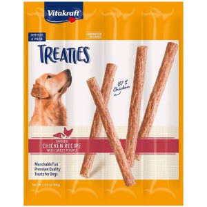 Vitakraft Treaties Smoked Chicken and Sweet Potato Dog Treat, 4 Count