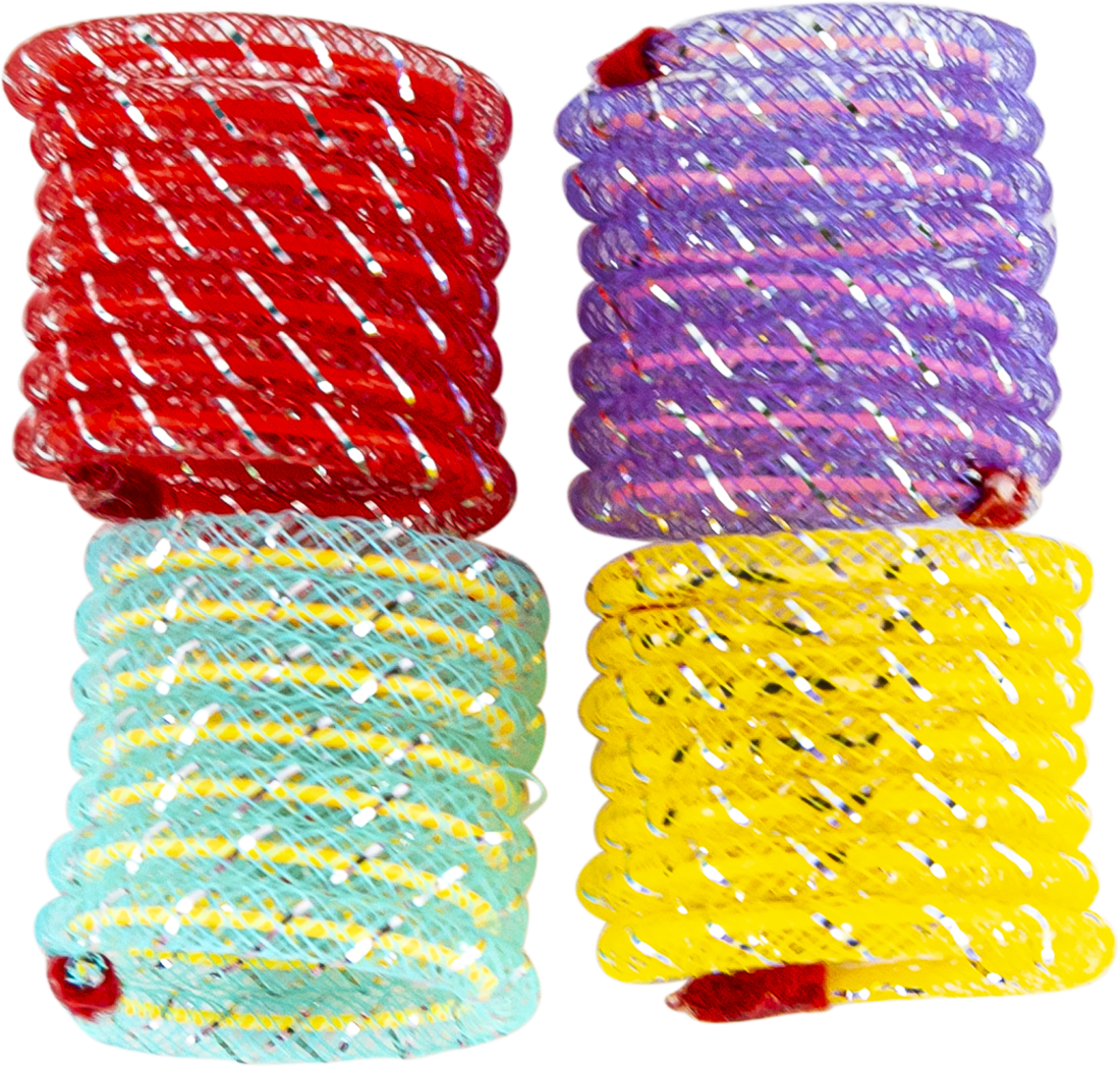 Play On Cat Toy Metallic Springs, 4 Pack