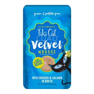 Tiki Cat Luau Velvet Mousse Wet Cat Food, Chicken & Salmon, 2.8 Ounces