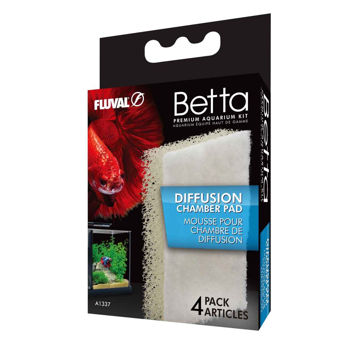 Fluval Filtration Pad Betta Diffusion Chamber, 4 Count