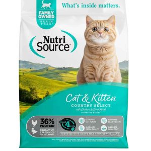 NutriSource Country Select Grain-Free Dry Cat/Kitten Food, Chicken/Duck Meal, 12 Pounds