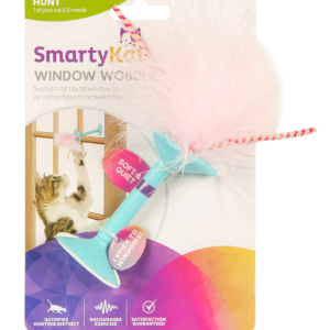 SmartyKat Window Wobbler 2 in 1 Suction Cup Window and Floor Cat Toy