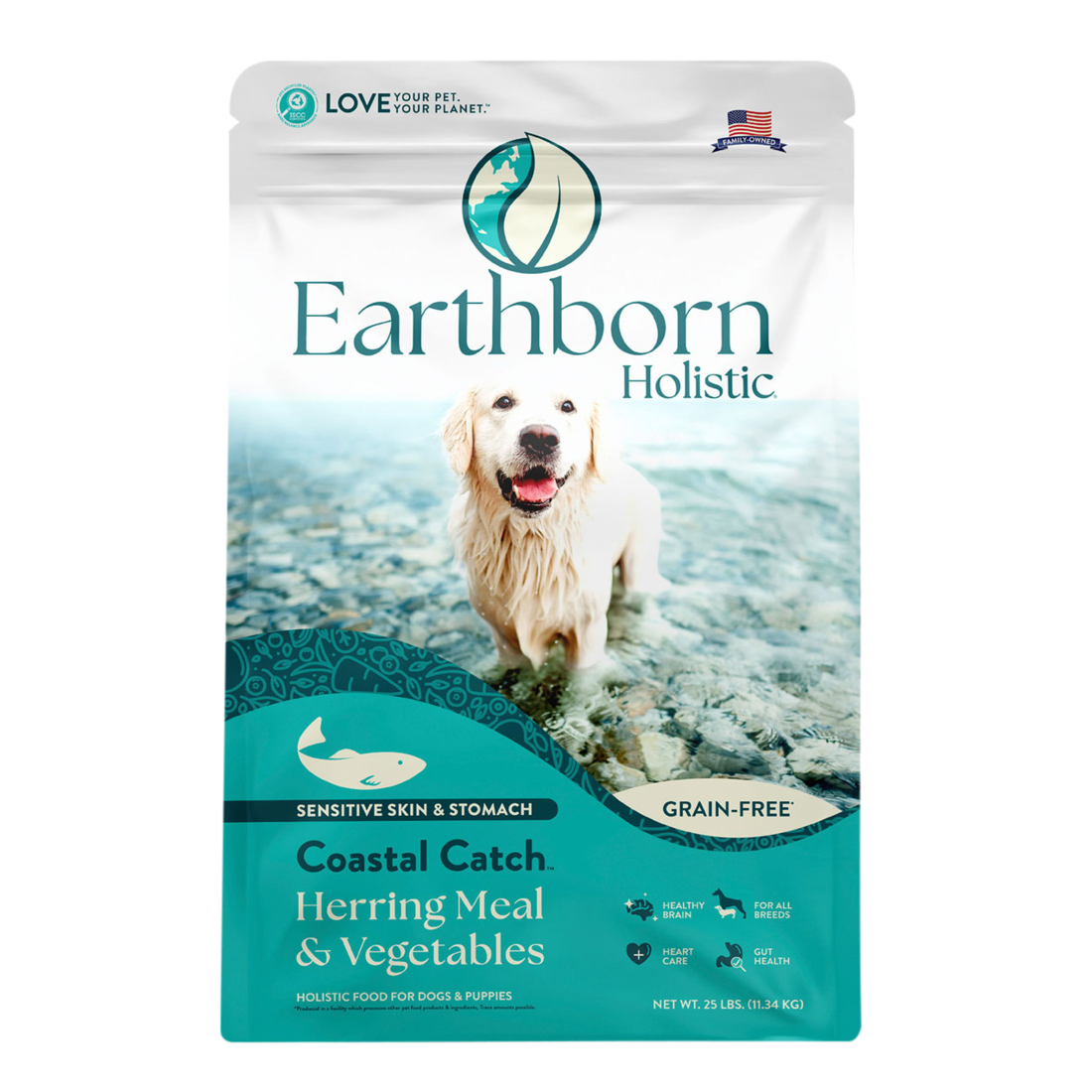 Earthborn Holistic Coastal Catch Herring Meal & Vegetables Grain-Free Dry Dog Food - Image 3