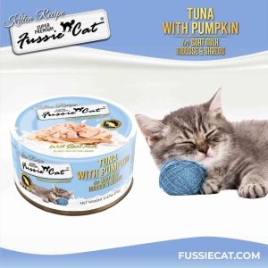 Fussie Cat Wet Kitten Food, Tuna and Pumpkin In Goat Milk, 2.47 Ounces