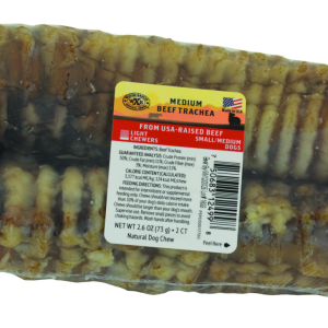 Wixom Ranch Natural Chews Medium Beef Trachea, 2 Count