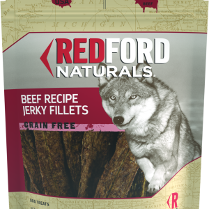 Redford Naturals Adult Grain Free Jerky Fillets Dog Treat, Beef Recipe