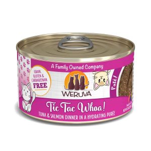 Weruva Pate Natural Wet Cat Food, Tic Tac Whoa Tuna/Salmon, 3 Ounces