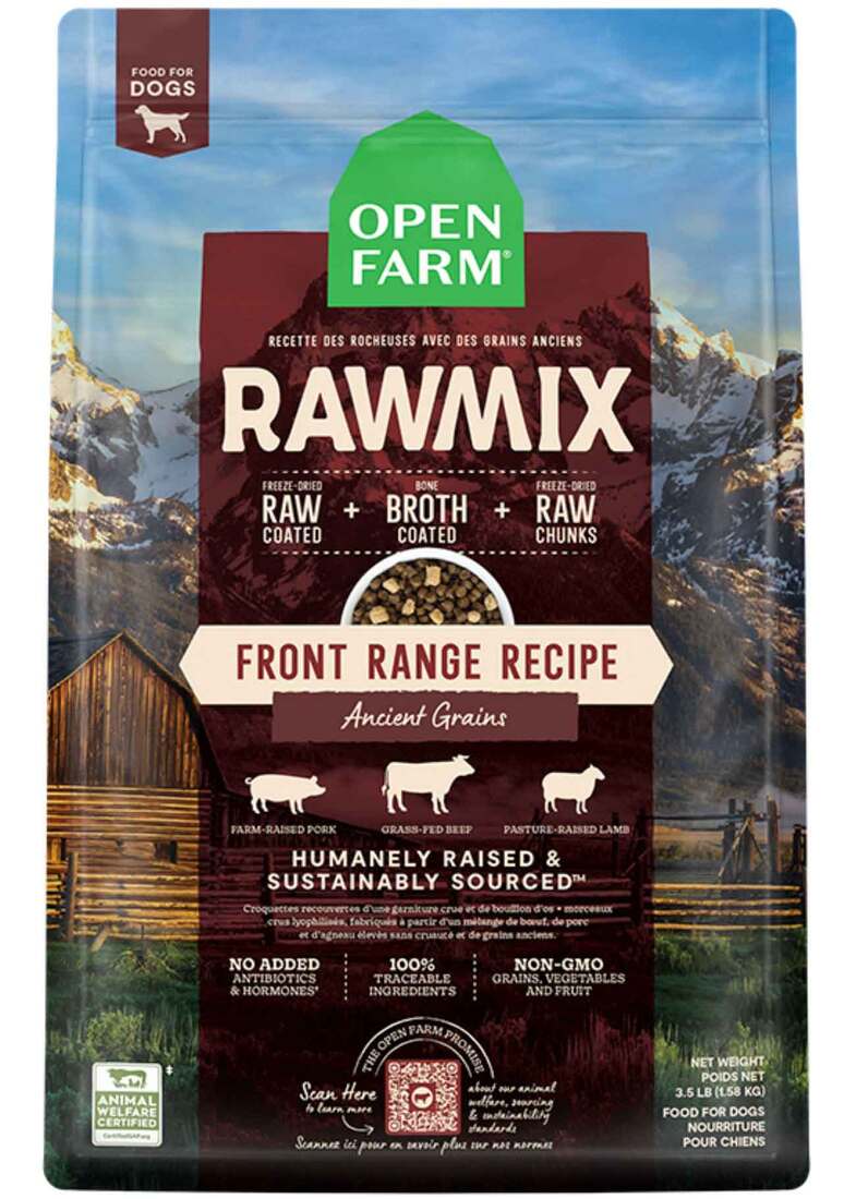Open Farm RawMix Dog Food, Front Range Recipe Ancient Grains
