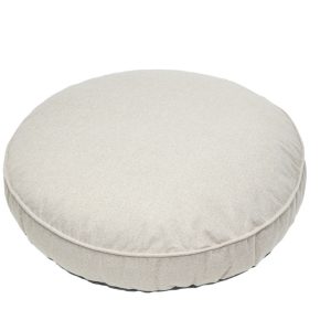 Play On Dog Bed, Round Faux Linen Outdoor