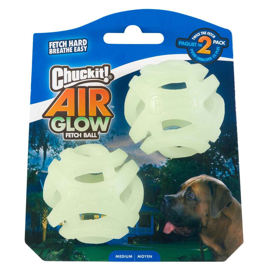 Chuckit! Max Glow Air Fetch Ball Dog Toy, Medium - Image 2