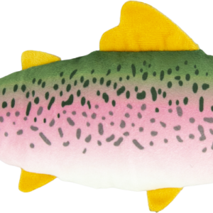 Play On Plush Crinkle Trout Dog Toy, 12 Inches