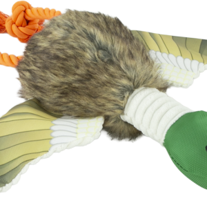 Play On Mallard Duck with Rope Legs Dog Toy