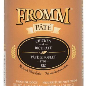 Fromm Chicken & Rice Pâté Wet Dog Food, 12.2 Ounces