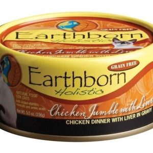 Earthborn Holistic? Natural Wet Cat Food, Grain Free Chicken Jumble with Liver, 5.5 Ounces