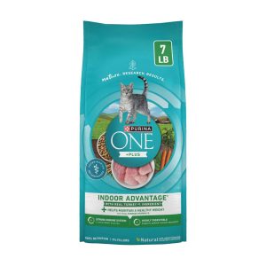 Purina ONE +Plus Indoor Advantage Natural Dry Cat Food - 7 Pound Bag
