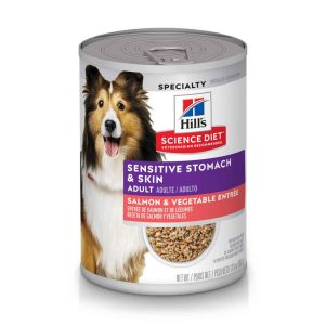 Hill's Science Diet Adult Sensitive Stomach & Skin Wet Dog Food, Salmon & Vegetable, 12.8 Ounce Can