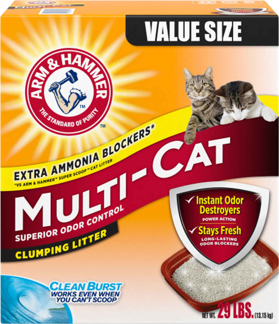 Arm & Hammer MultiCat Scented Clumping Cat Litter, 29 Pounds