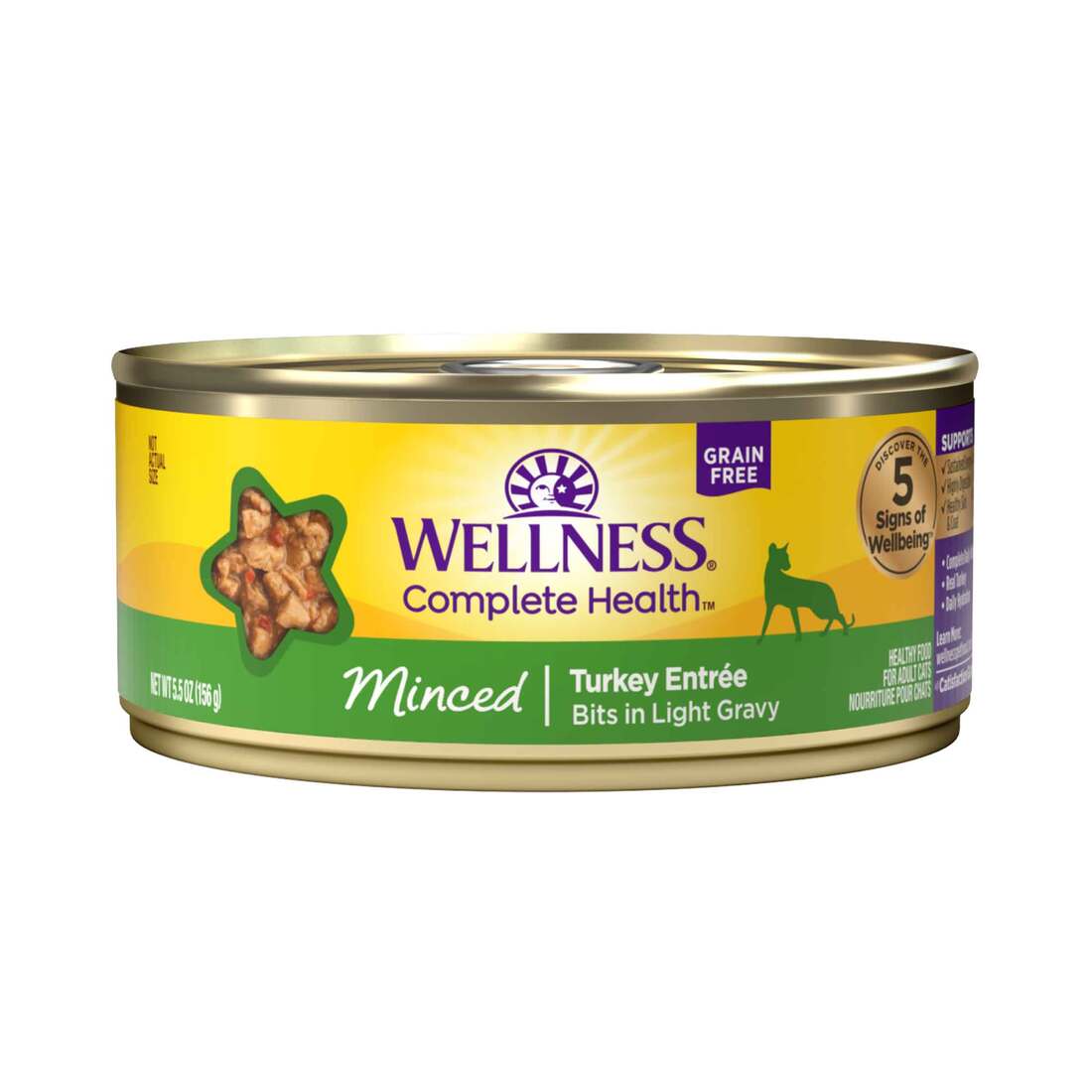 Wellness Complete Health Natural Grain Free Wet Canned Cat Food, Minced - Image 2