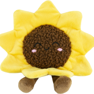 Play On Plush Sunflower With Legs Crinkle Dog Toy, 8 Inches