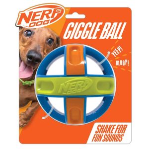 Nerf Giggle Ball Dog Toy, 5 Inches