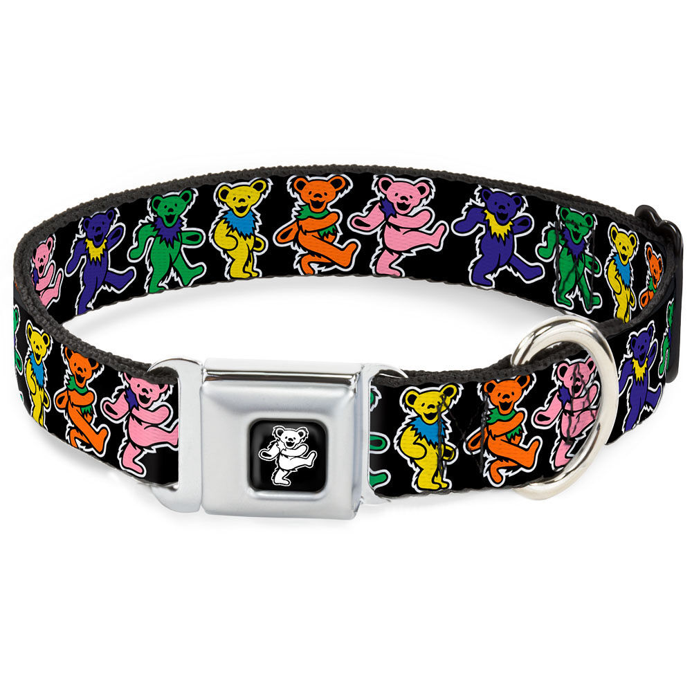 Buckle Down Dancing Bears Dog Collar, 15-24 Inches, Large
