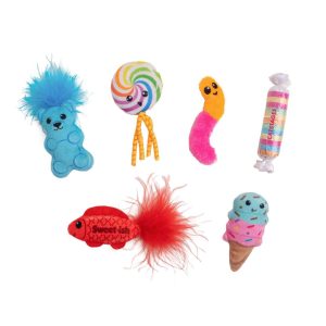 Catstages Kitty Sweet Treats Cat Toy, Medium, 6 Count