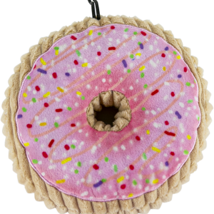 Play On Dog Toy Plush Pink Donut