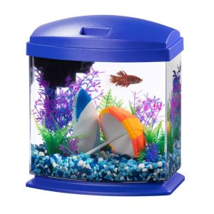 Aqueon LED MiniBow™ Kit with SmartClean™ Technology, Blue, 1 Gallon