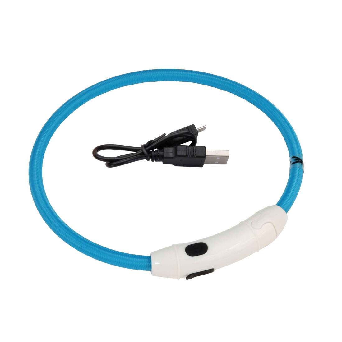USB Light-Up Neck Ring, Blue - Image 2