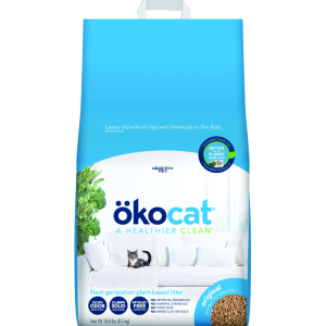 Okocat Original Premium Natural Wood Clumping Cat Litter, Unscented